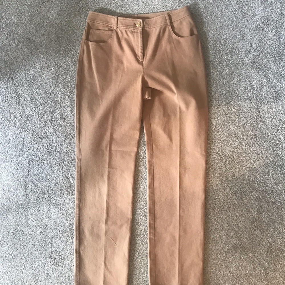 St. John slacks.  Camel color.  Size 6.  Excellent condition.